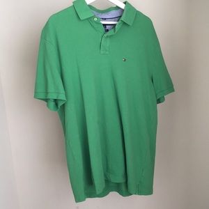 Green Tommy Hilfiger Custom Fit shirt